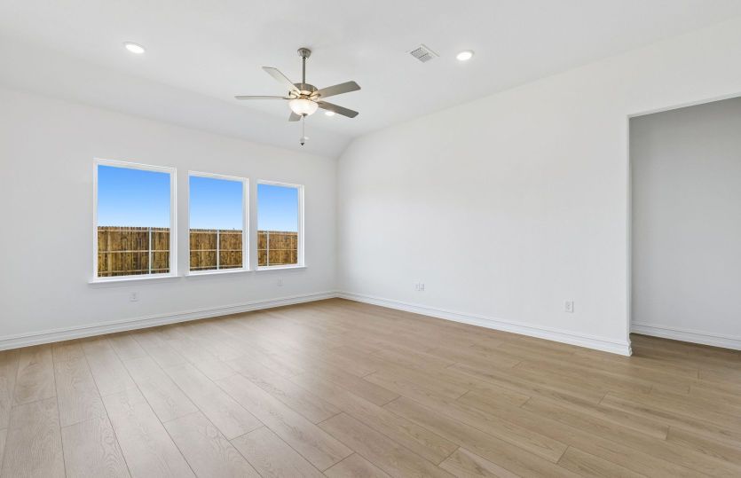 Spacious gathering room with natural light