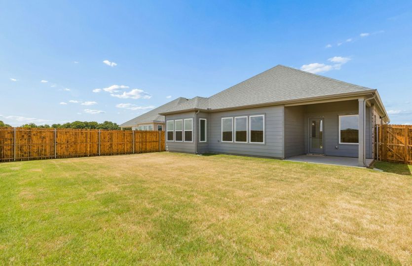 Oversized fenced-in backyard