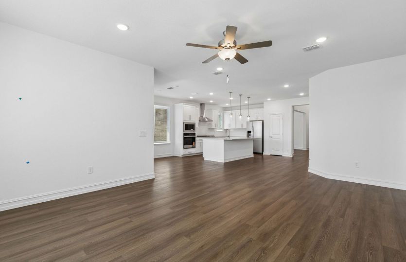 Open concept plan throughout home