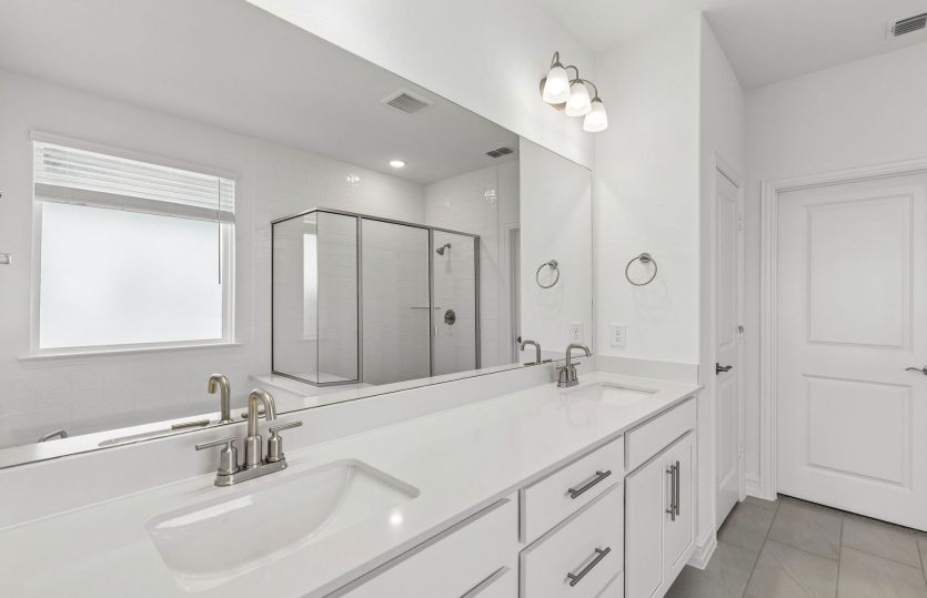 Owners bath with double vanity