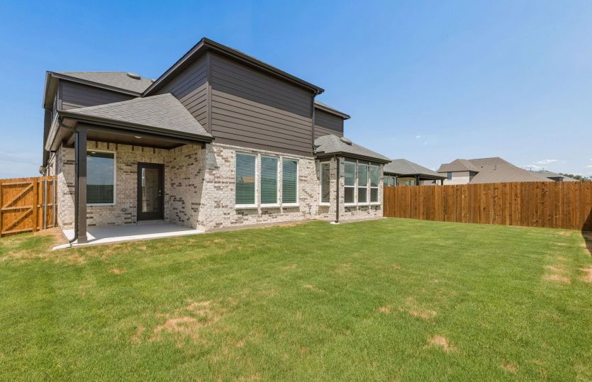 Built-in covered back patio