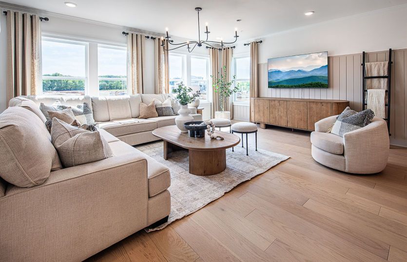 Sunlit gathering room
