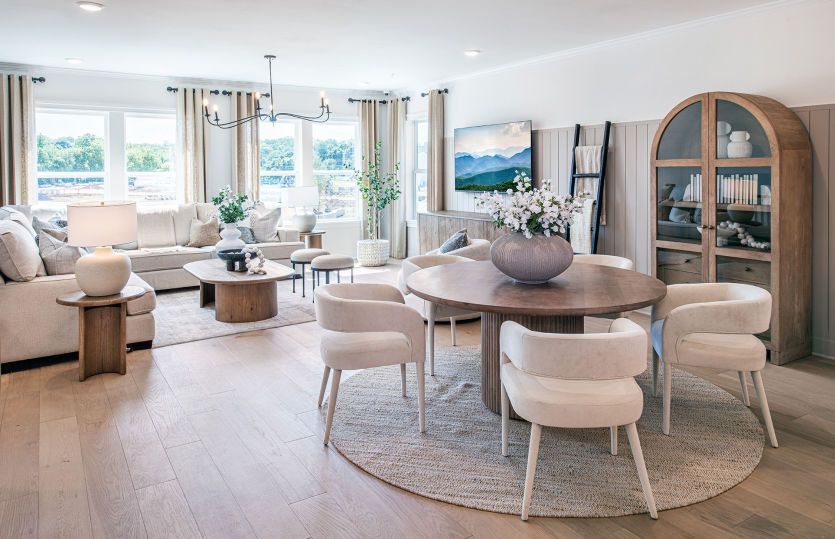Open concept layout