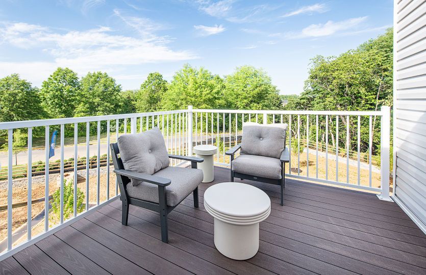 Outdoor deck area