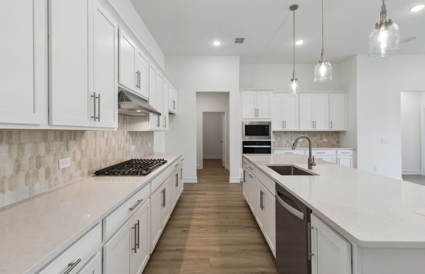 Abundant cabinet space in kitchen