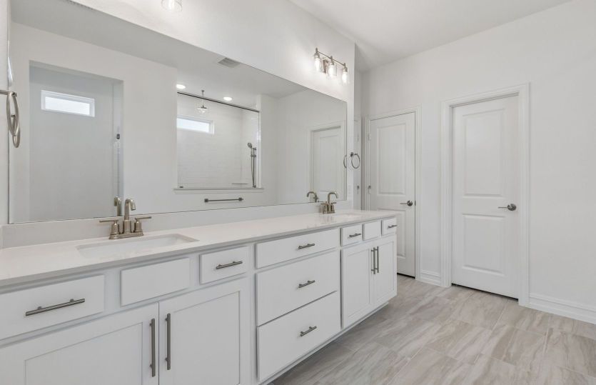Owners bath with double vanity