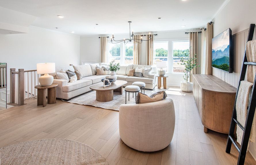 Sunlit gathering room