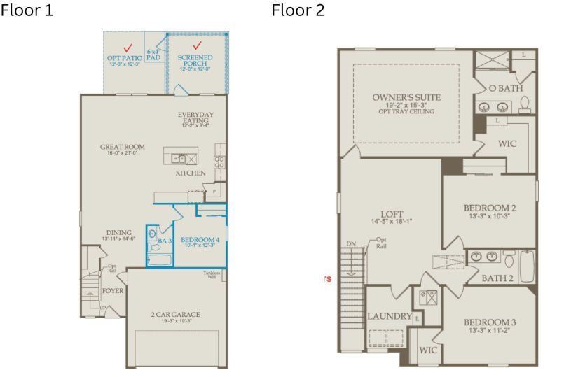 Floor Plan Level 1 & Level 2