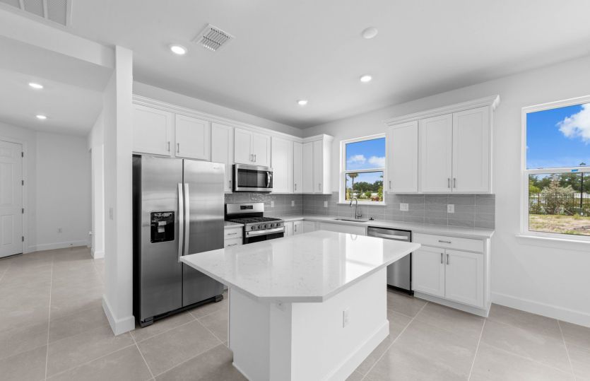 Kitchen with natural lighting