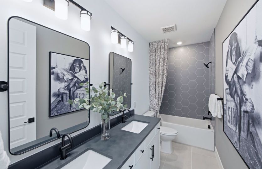 Bathroom 2 with dual sinks
