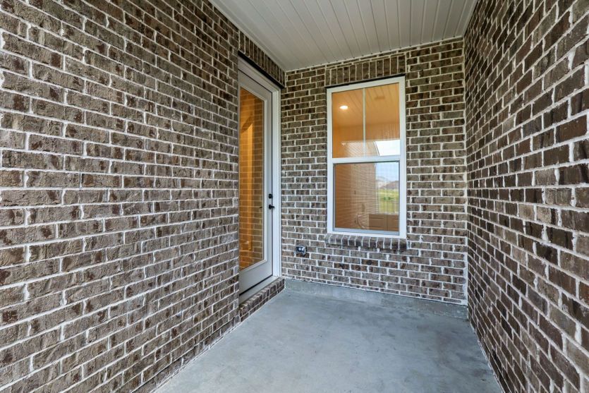Rear covered porch