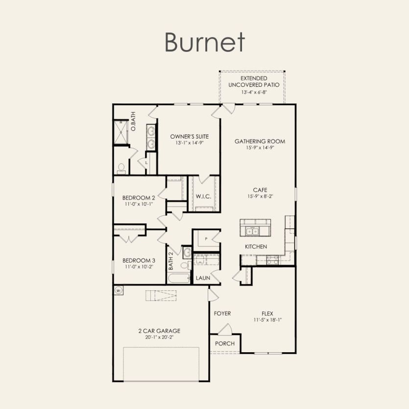 First Floor 3 br / 2 ba