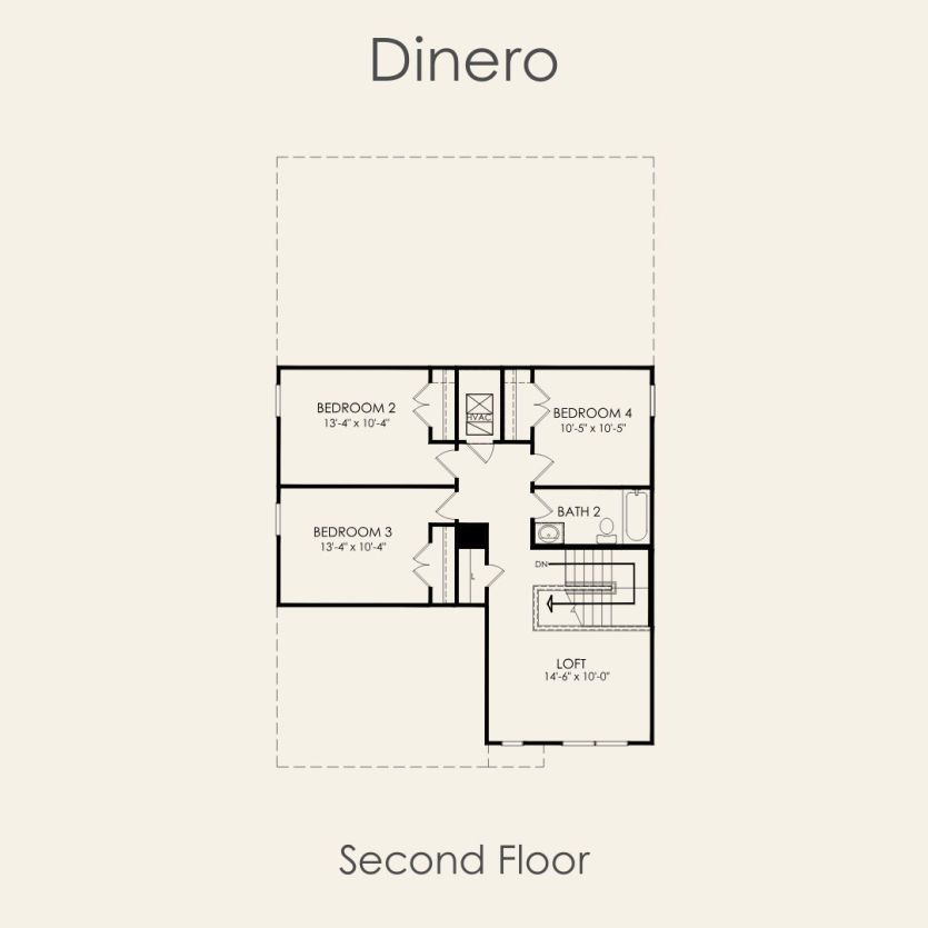 Second Floor 4 br / 2.5 ba