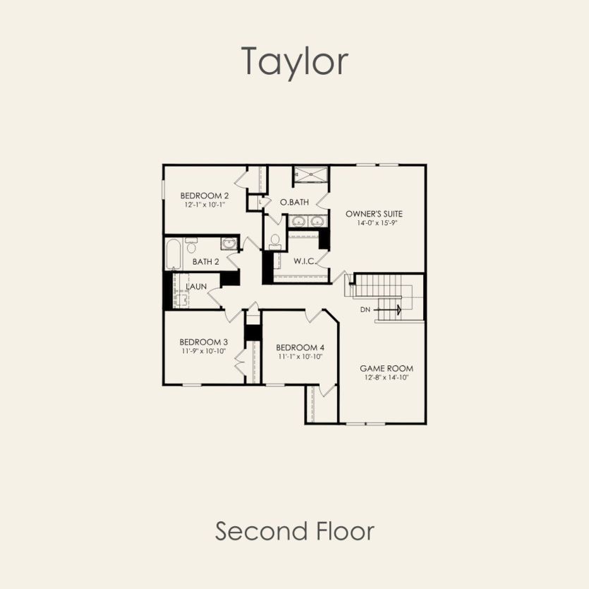 Second Floor 4 br / 2.5 ba