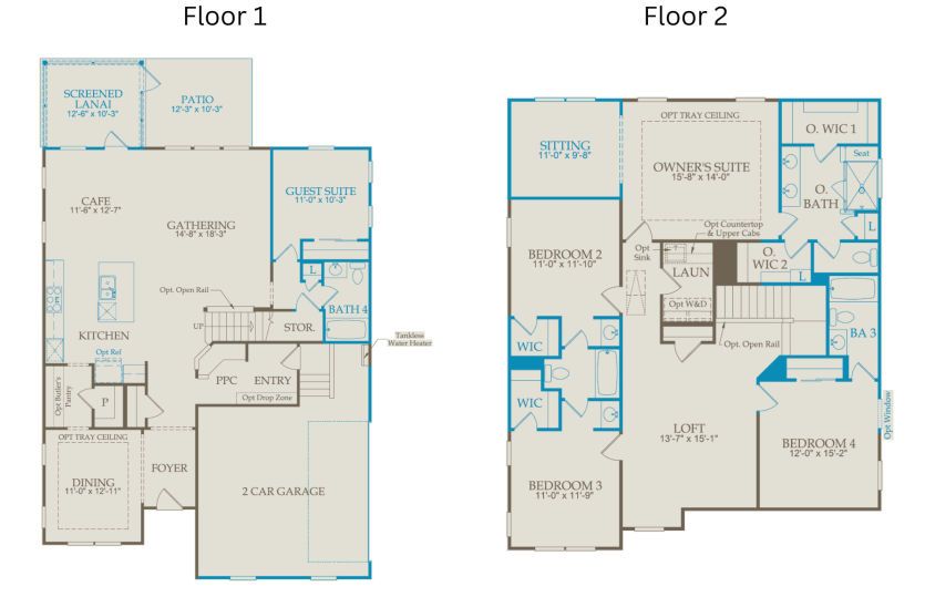 Floor Plan Level 1 & Level 2