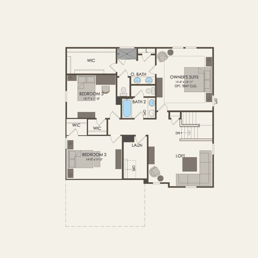 Second Floor 3 br / 2.5 ba
