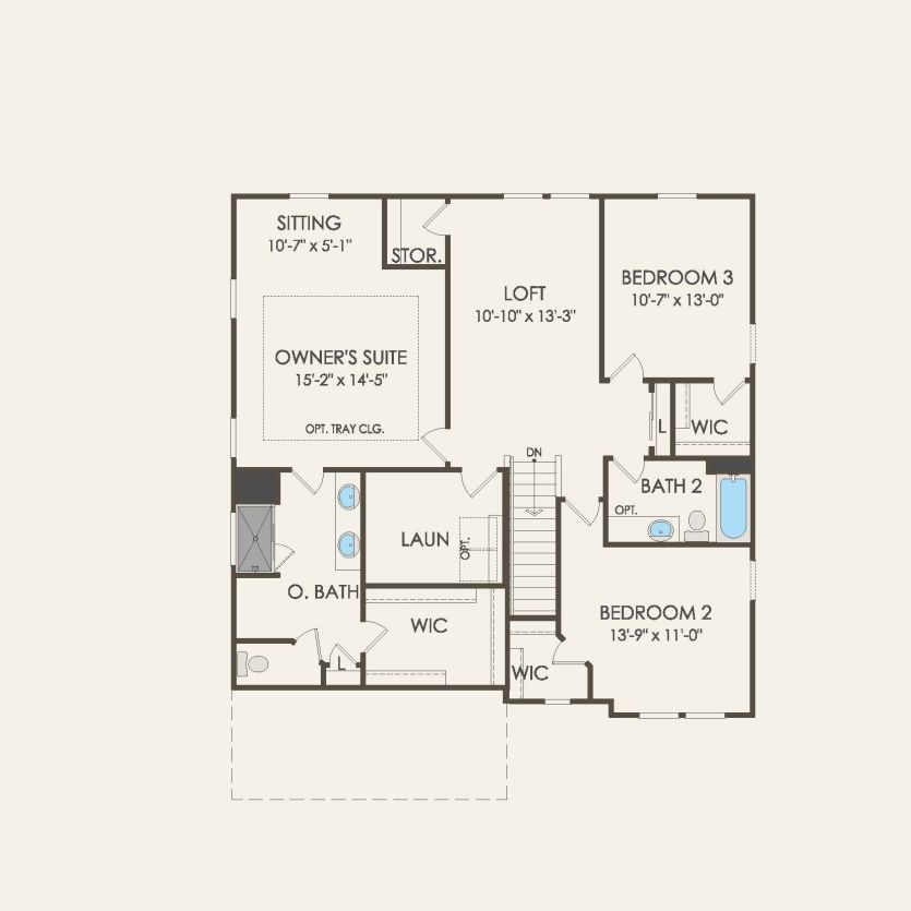 Second Floor 3 br / 2.5 ba