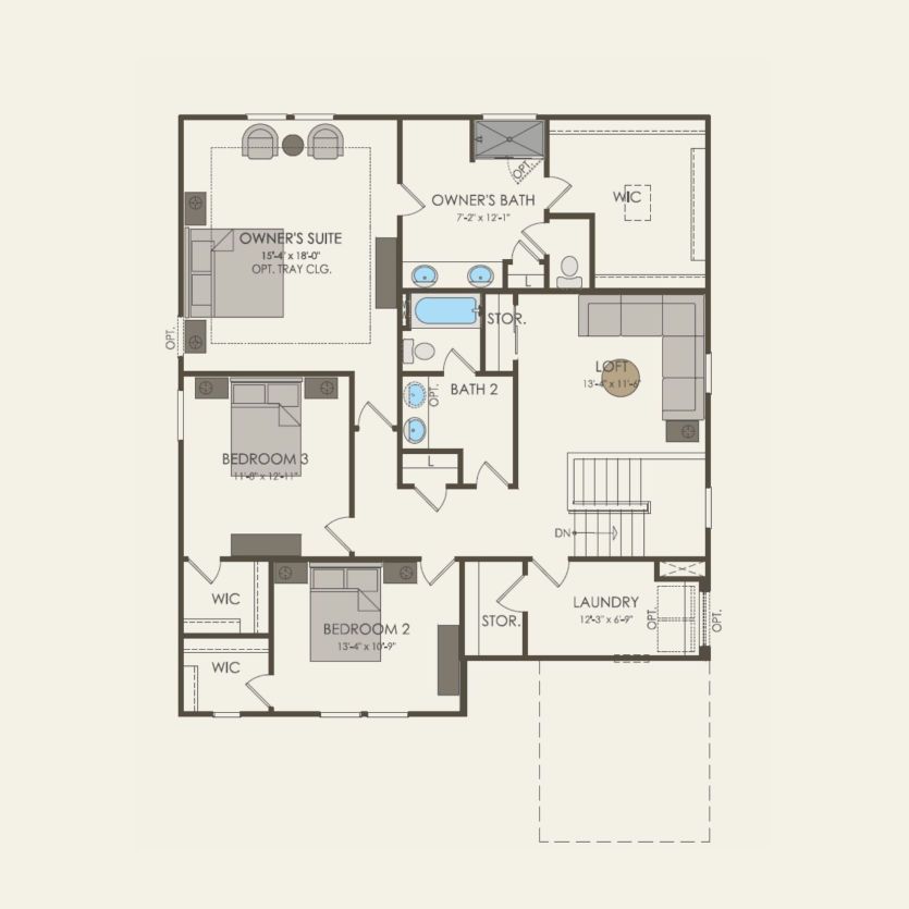 Second Floor 4 br / 2.5 ba