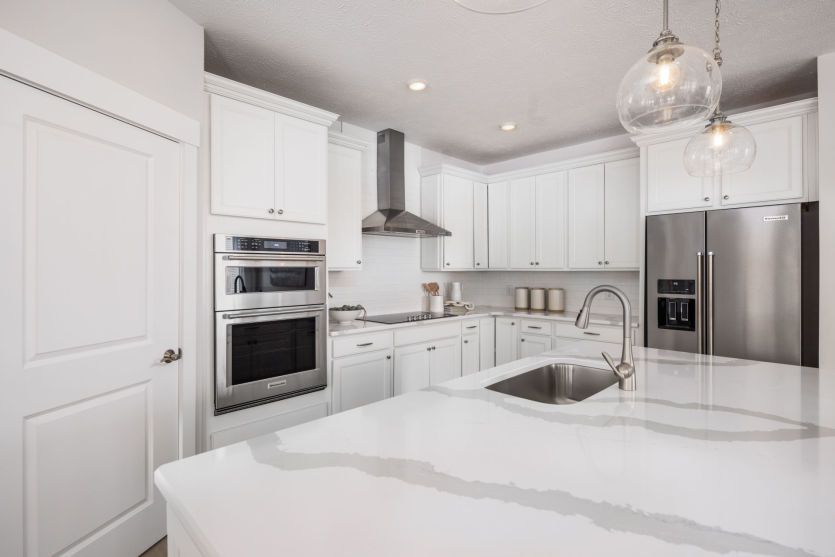 Designer selected kitchen with built-in appliances