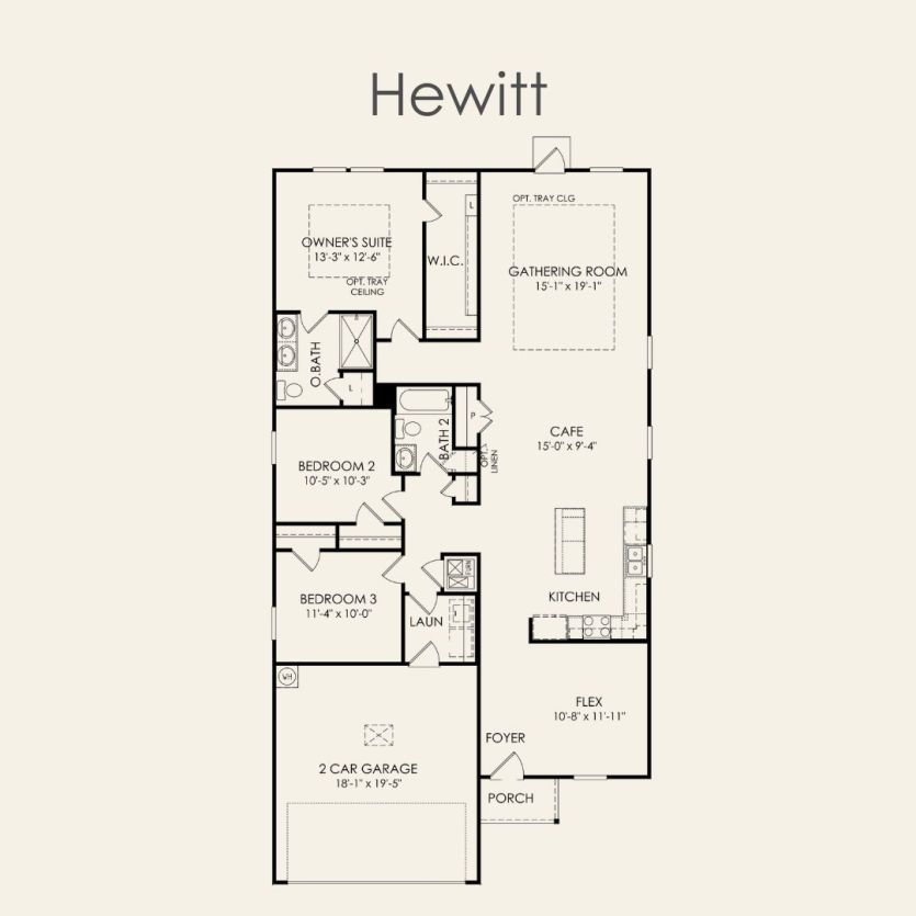 First Floor 3 br / 2 ba