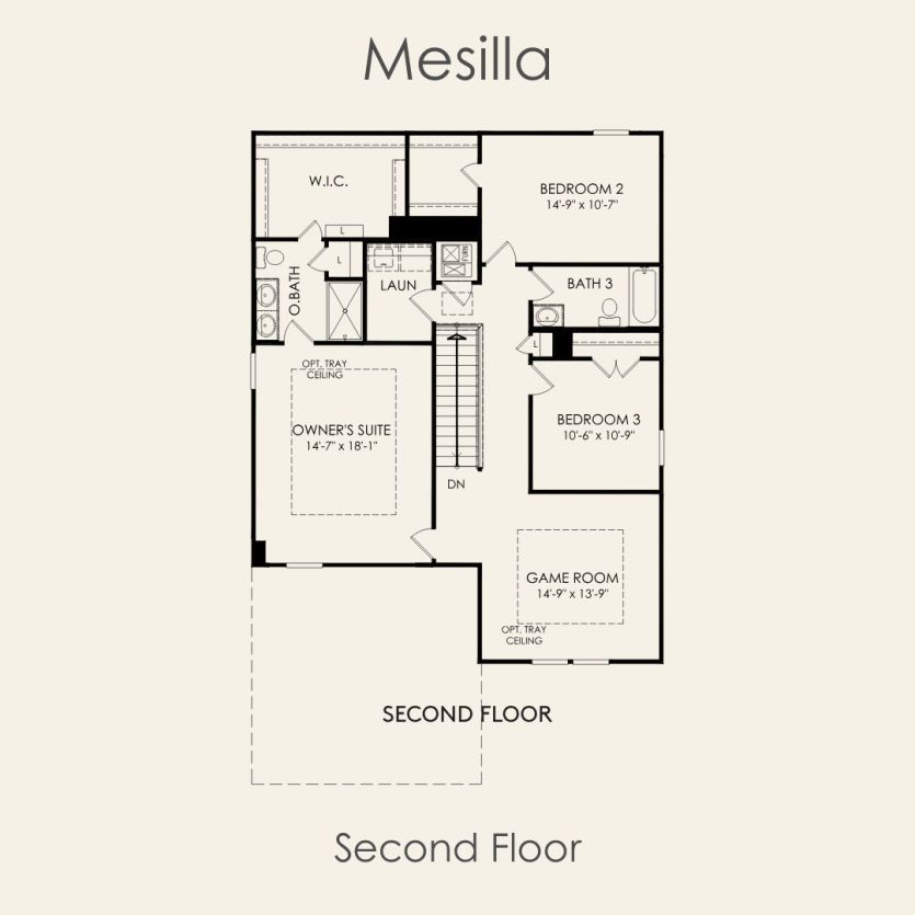 Second Floor 4 br / 3 ba
