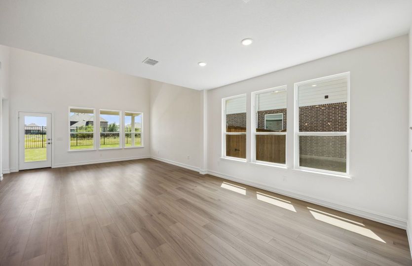 Open-concept living throughout main living areas