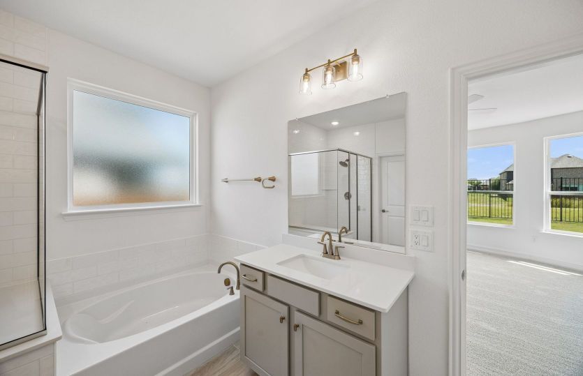 Spacious owner's bath