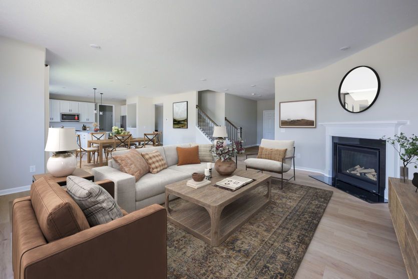 Gathering Room with Fireplace