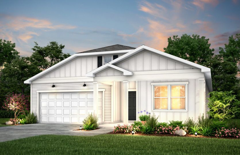 Ibis Exterior TD105 with a walkway to the front door entry.