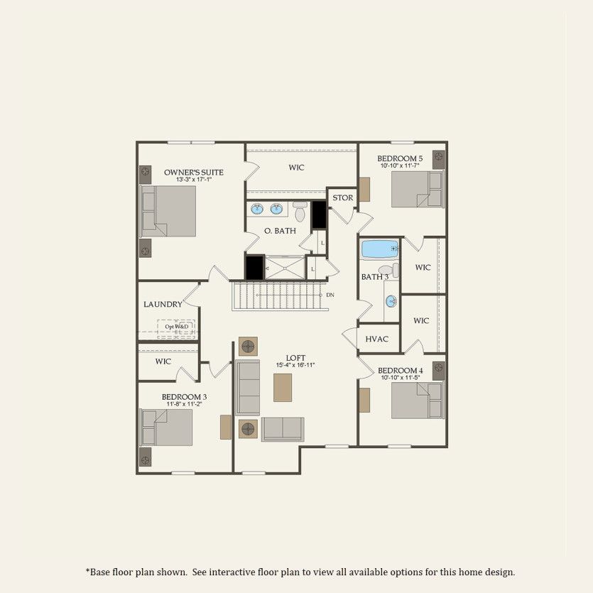 Second Floor 5 br / 3 ba