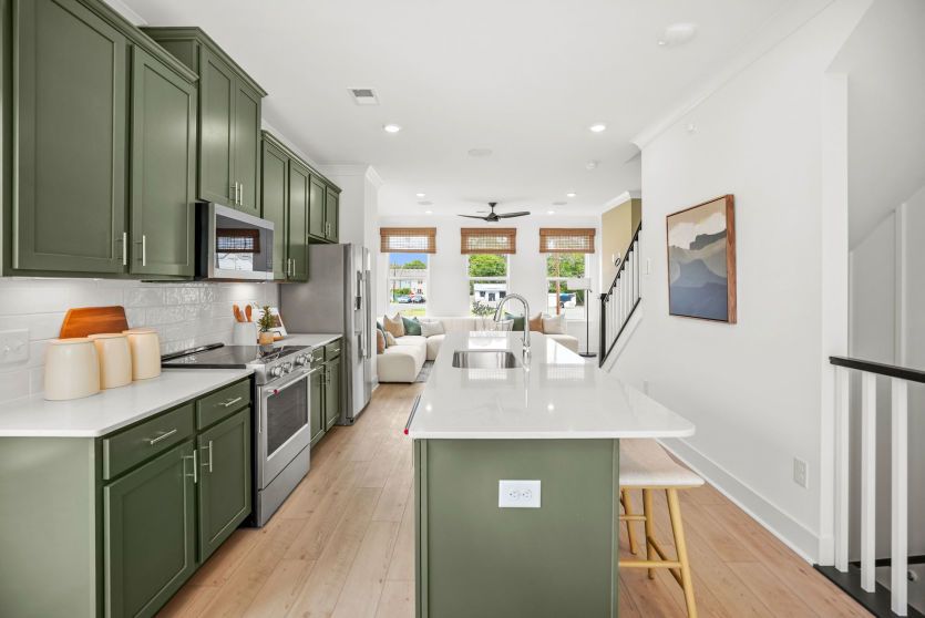 Open Kitchen with an Island