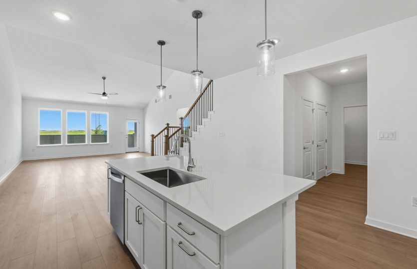Kitchen Open to the Gathering Space