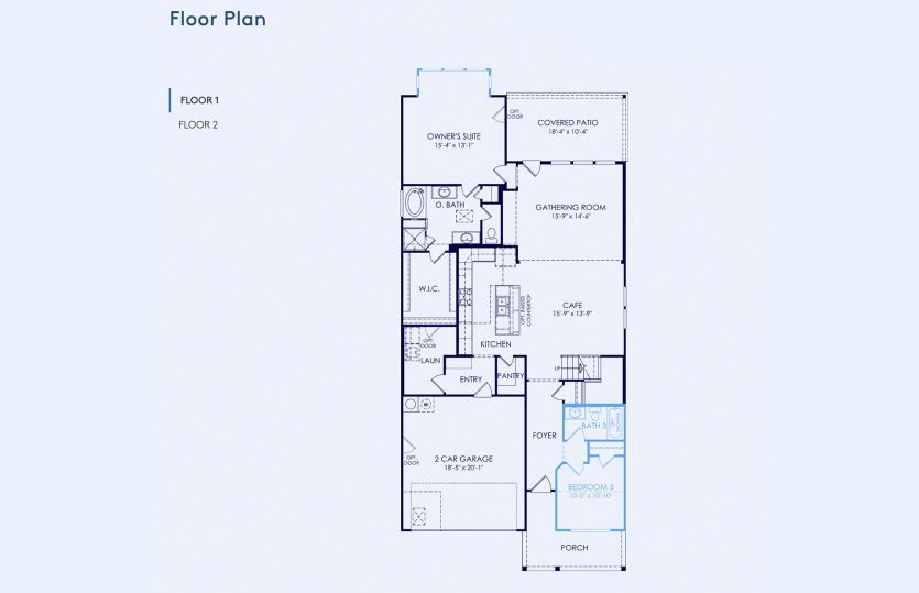 Sanford Floor Plan, Quick Move-In Home, Floor 1