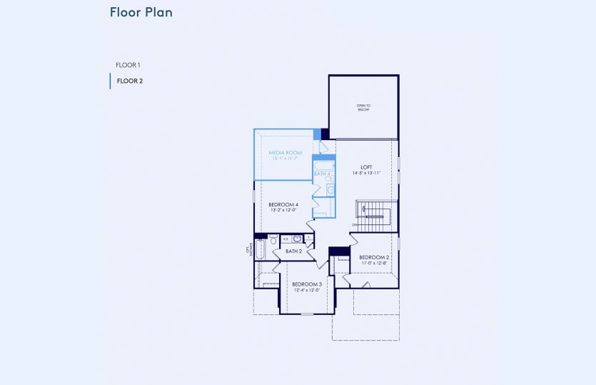 Sanford Floor Plan, Quick Move-In Home, Floor 2