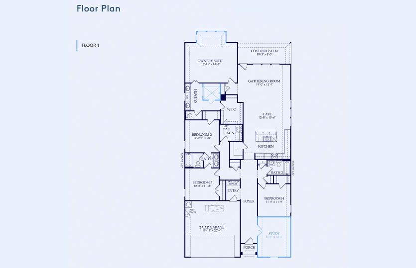 Doucette Floor Plan, Quick Move-In Home, Floor 1