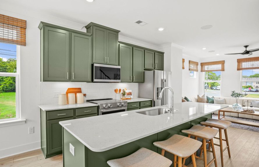 Open Kitchen with an island
