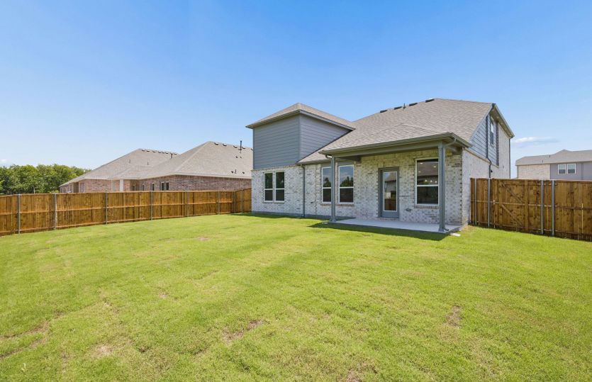 Oversized fenced-in backyard