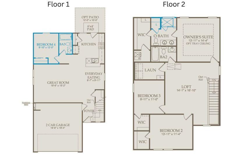 Floor Plan Level 1 & Level 2
