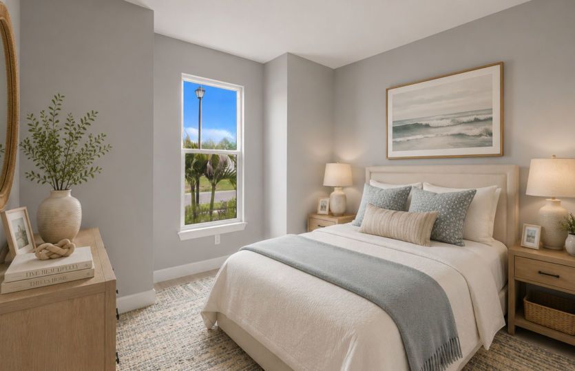 Secondary bedroom bedroom | Virtually staged for illustrative purposes