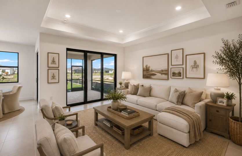 Gathering room | Virtually staged for illustrative purposes