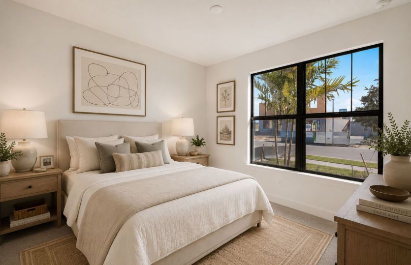 Secondary bedroom | Virtually staged for illustrative purposes