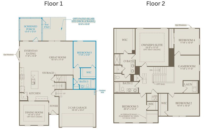 Floor Plan Level 1 & Level 2