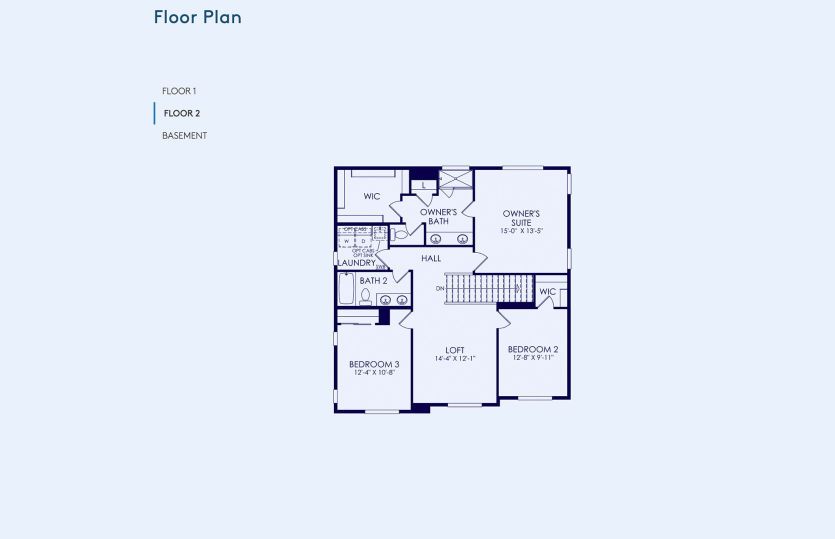 Waterville Floor Plan, Quick Move-In Home, Floor 2
