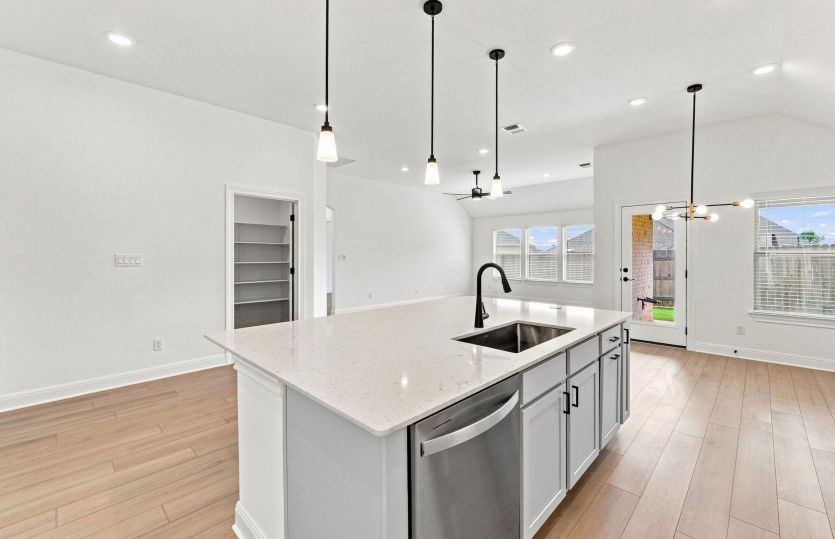 Kitchen Open to the Gathering Space