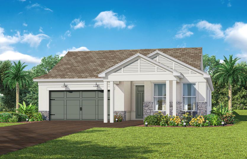Exterior LH2 with optional stone