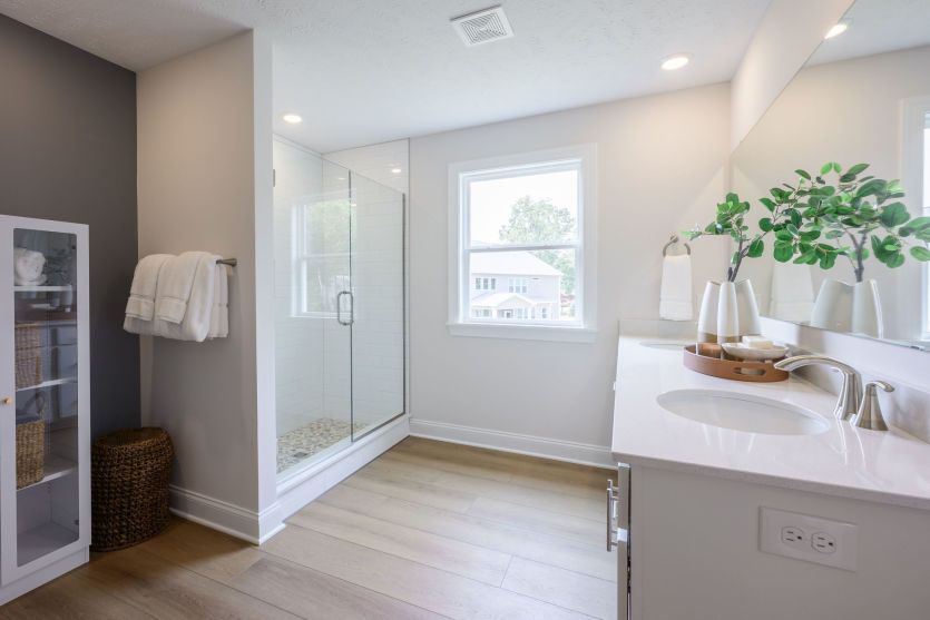 Double Bowl Vanity in Owner's Bath