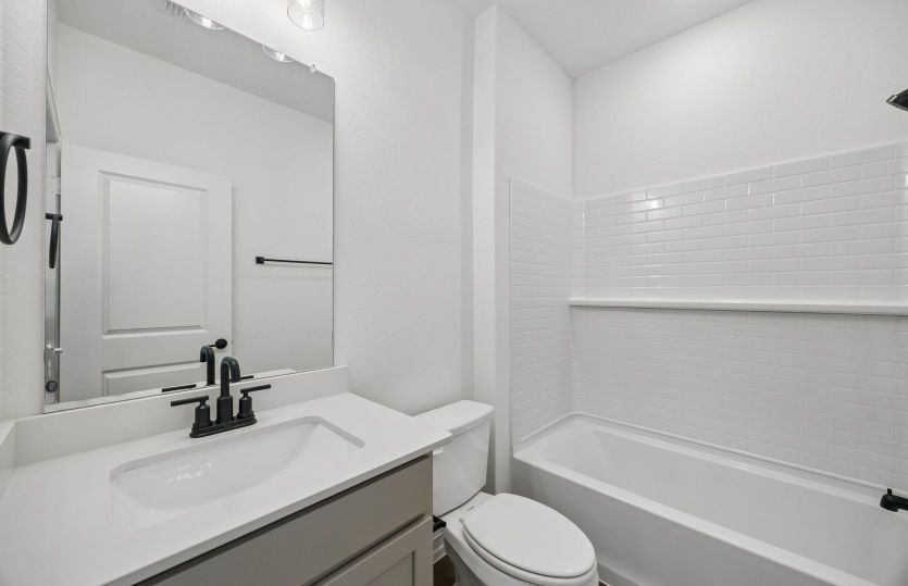 Secondary bath on first level