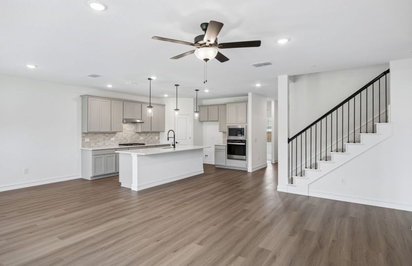 Open concept plan throughout home