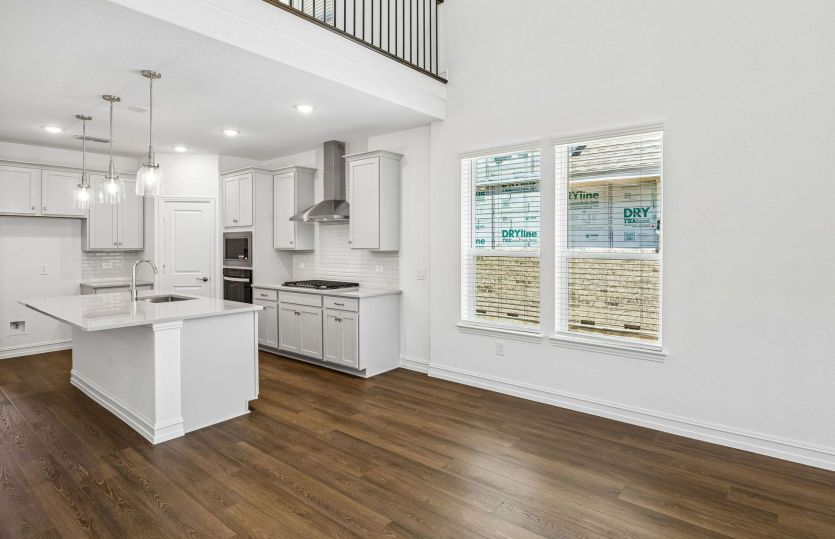 Open concept plan throughout home