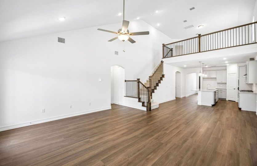 Soaring ceilings in gathering room